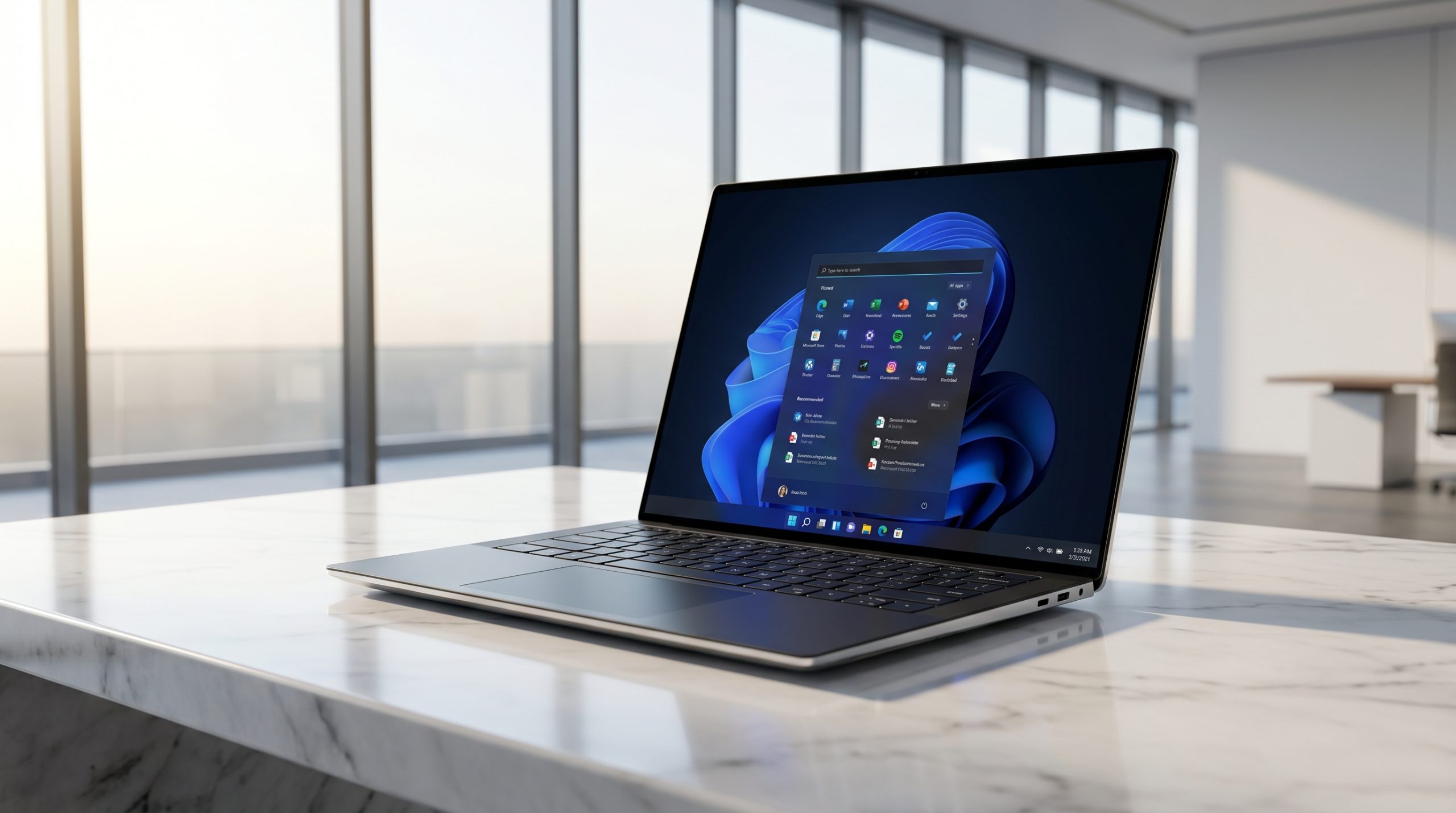 En Dell XPS 14 på ett kontor